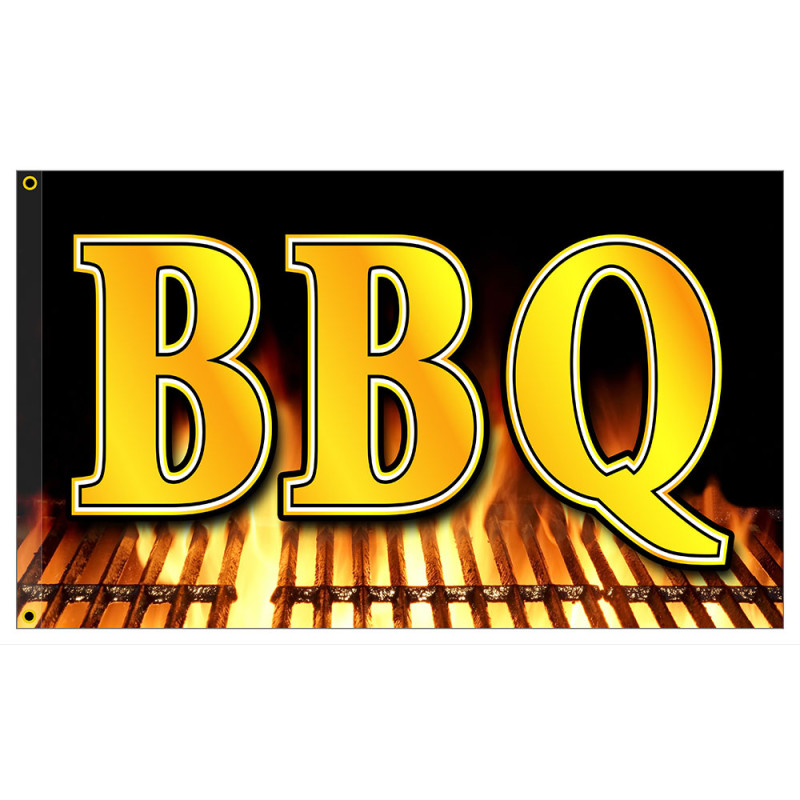 BBQ 3x5 Premium Polyester Flag (Made in The USA)