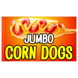 Jumbo Corn Dogs 3x5 Premium...