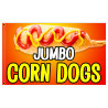 Jumbo Corn Dogs 3x5 Premium Polyester Flag (Made in The USA)
