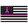 USA Breast Cancer Awareness Premium 3x5 foot Flag OR Optional Flag with Mounting Kit