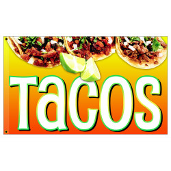 Tacos Premium 3x5 foot Flag OR Optional Flag with Mounting Kit