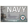 United States NAVY Premium 3x5 foot Flag OR Optional Flag with Mounting Kit