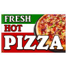 Fresh Hot Pizza Premium 3x5 foot Flag OR Optional Flag with Mounting Kit
