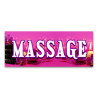 Massage (magenta) Vinyl Banner with Optional Sizes (Made in the USA)