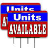 Units Available (red/blue) 2 Pack Double-Sided Yard Signs 16" x 24" with Metal Stakes (Made in Texas)
