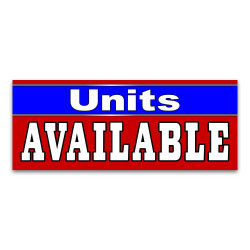 Units Available Vinyl Banner with Optional Sizes (Made in the USA) 