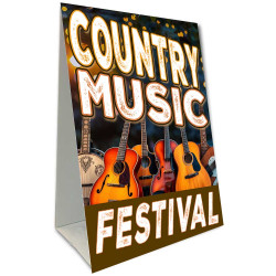 COuntry Music Festival Economy A-Frame Sign