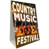 Country Music Festival Economy A-Frame Sign