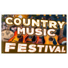 Country Music Festival Premium 3x5 Flag OR Optional Flag with Mounting Kit