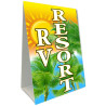 RV Resort Economy A-Frame Sign