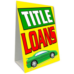 Title Loans Economy A-Frame Sign