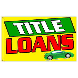 Title Loans Premium 3x5 Flag OR Optional Flag with Mounting Kit