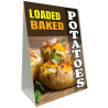 Loaded Baked Potatoes Economy A-Frame Sign