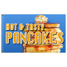 Hot & Tasty Pancakes Premium 3x5 Flag OR Optional Flag with Mounting Kit