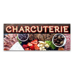 Charcuterie Vinyl Banner with Optional Sizes (Made in the USA) 