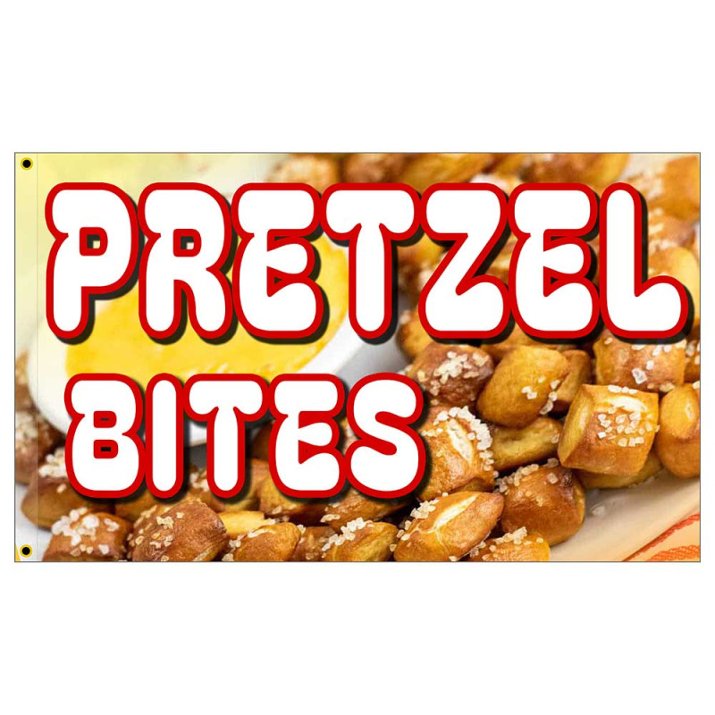 Pretzel Bites Premium 3x5 Flag OR Optional Flag with Mounting Kit