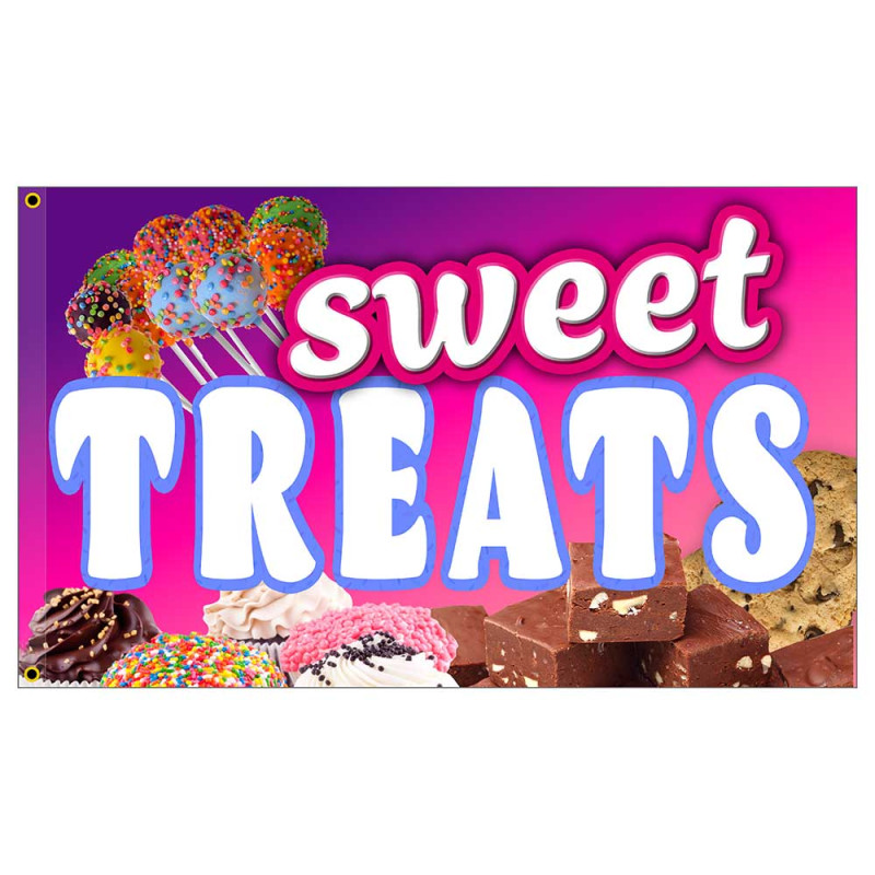 Sweet Treats Premium 3x5 Flag OR Optional Flag with Mounting Kit