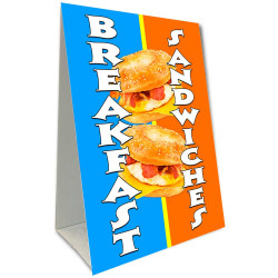 Breakfast Sandwiches Economy A-Frame Sign