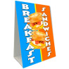 Breakfast Sandwiches Economy A-Frame Sign
