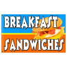 Breakfast Sandwiches Premium 3x5 Flag OR Optional Flag with Mounting Kit