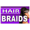 Hair Braids Premium 3x5 Flag OR Optional Flag with Mounting Kit