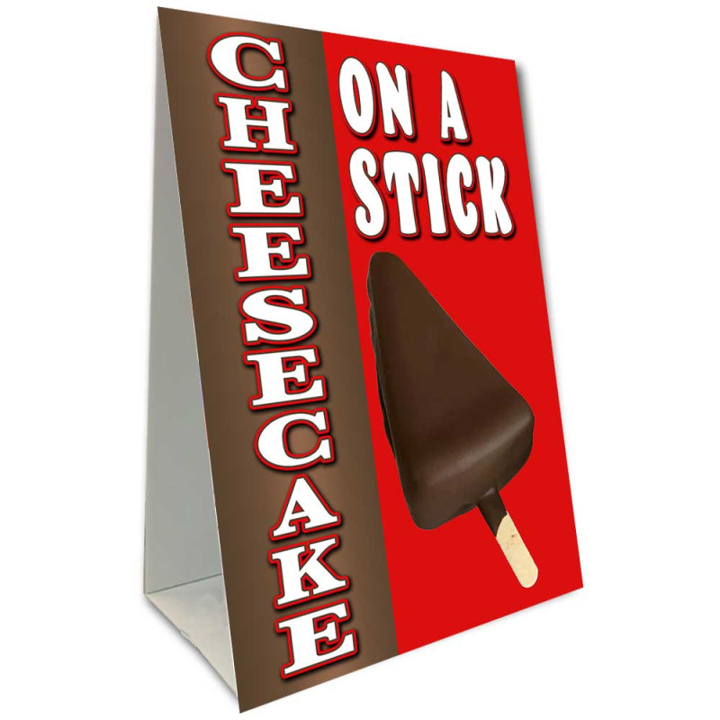 Cheesecake on a Stick Economy A-Frame Sign