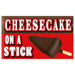Cheesecake on a Stick Premium 3x5 Flag OR Optional Flag with Mounting Kit