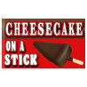 Cheesecake on a Stick Premium 3x5 Flag OR Optional Flag with Mounting Kit