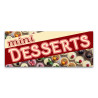 Mini Desserts Vinyl Banner with Optional Sizes (Made in the USA)