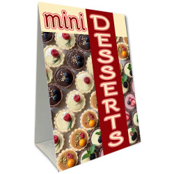 Mini Desserts Economy A-Frame Sign