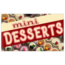 Mini Desserts Premium 3x5 Flag OR Optional Flag with Mounting Kit
