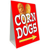 Corn Dogs (red) Economy A-Frame Sign