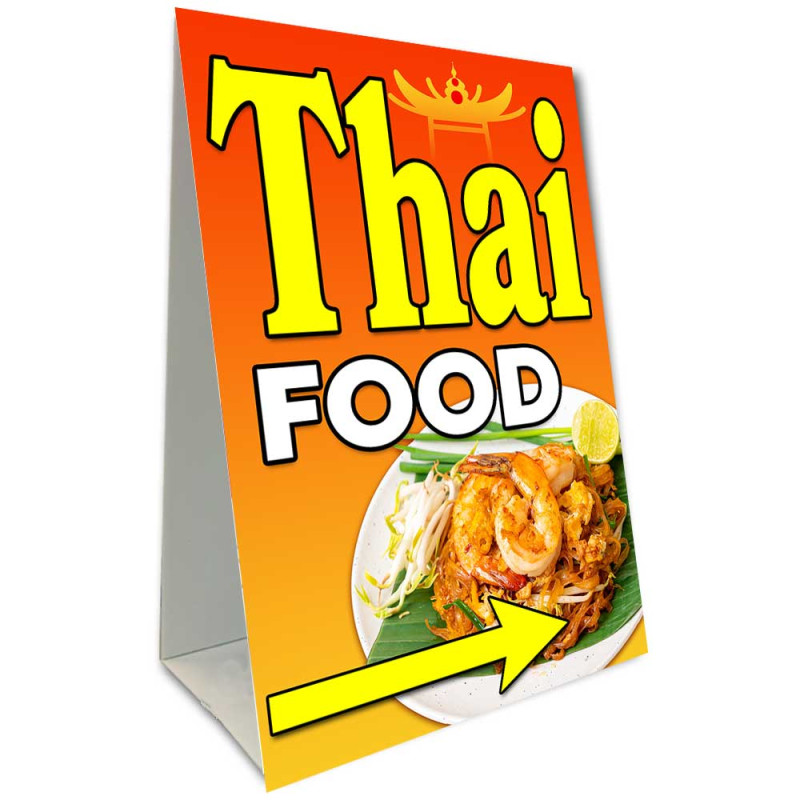 Thai Food Economy A-Frame Sign