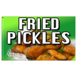 Fried Pickles Premium 3x5 Flag OR Optional Flag with Mounting Kit