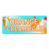 Orange Creamsicle Vinyl Banner with Optional Sizes (Made in the USA)