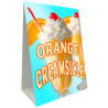 Orange Creamsicle Economy A-Frame Sign