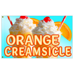 Orange Creamsicle Premium 3x5 Flag OR Optional Flag with Mounting Kit