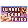 Funnel Cake Fries Premium 3x5 Flag OR Optional Flag with Mounting Kit