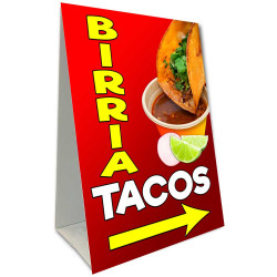 Birria Tacos Economy A-Frame Sign