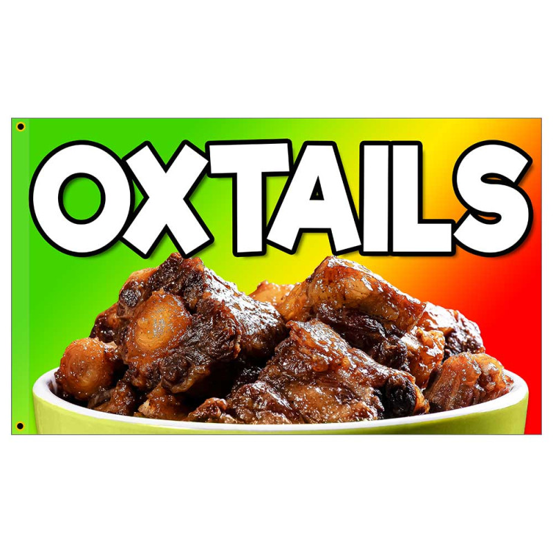 Oxtails Premium 3x5 Flag OR Optional Flag with Mounting Kit