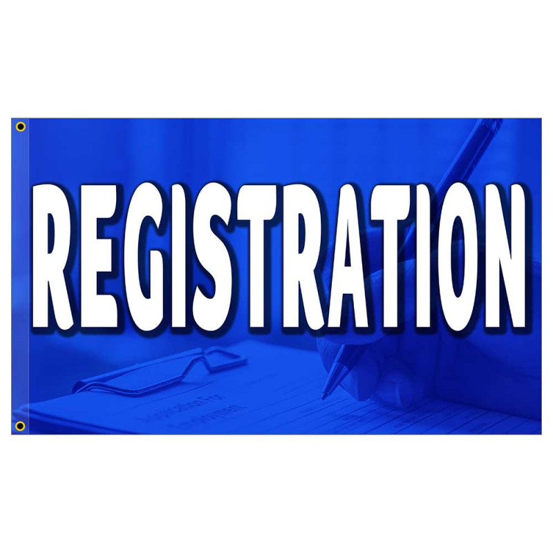 Registration Premium 3x5 Flag OR Optional Flag with Mounting Kit
