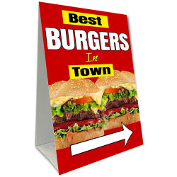 Best Burgers in Town Economy A-Frame Sign