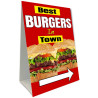 Best Burgers in Town Economy A-Frame Sign