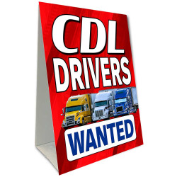 CDL Drivers Wanted Economy A-Frame Sign