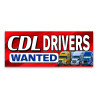 CDL Drivers Wanted Vinyl Banner with Optional Sizes (Made in the USA)