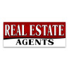 Real Estate Agents Vinyl Banner with Optional Sizes (Made in the USA)