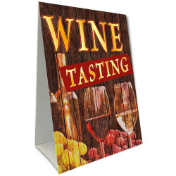 Wine Tasting (wood) Economy A-Frame Sign