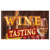 Wine Tasting (wood) Premium 3x5 Flag OR Optional Flag with Mounting Kit