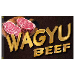 Wagyu Beef Premium 3x5 Flag OR Optional Flag with Mounting Kit