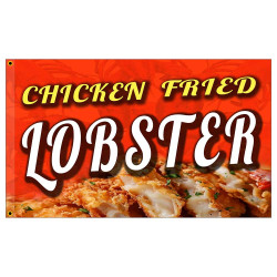 Chicken Fried Lobster Premium 3x5 Flag OR Optional Flag with Mounting Kit